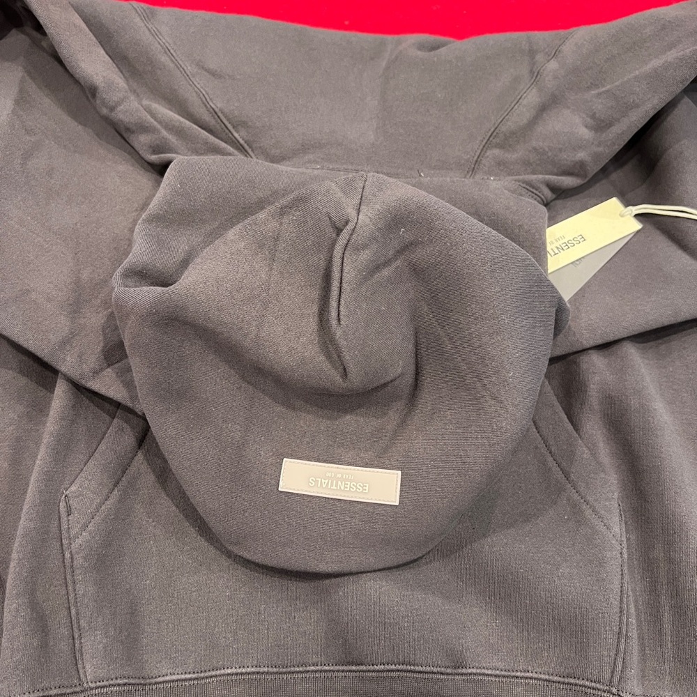 Fear of God Essentials 1977 Hoodie & Sweatpant Set — Iron Grey (Size L) NWT - Picture 3 of 6